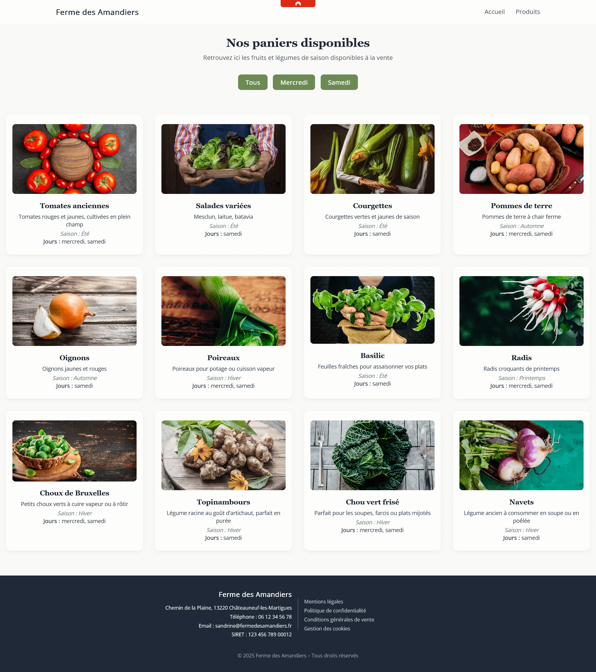 Produits affichés dynamiquement — Vue 3