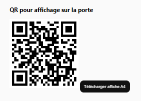 QR code pour une solution de réservation 24/7