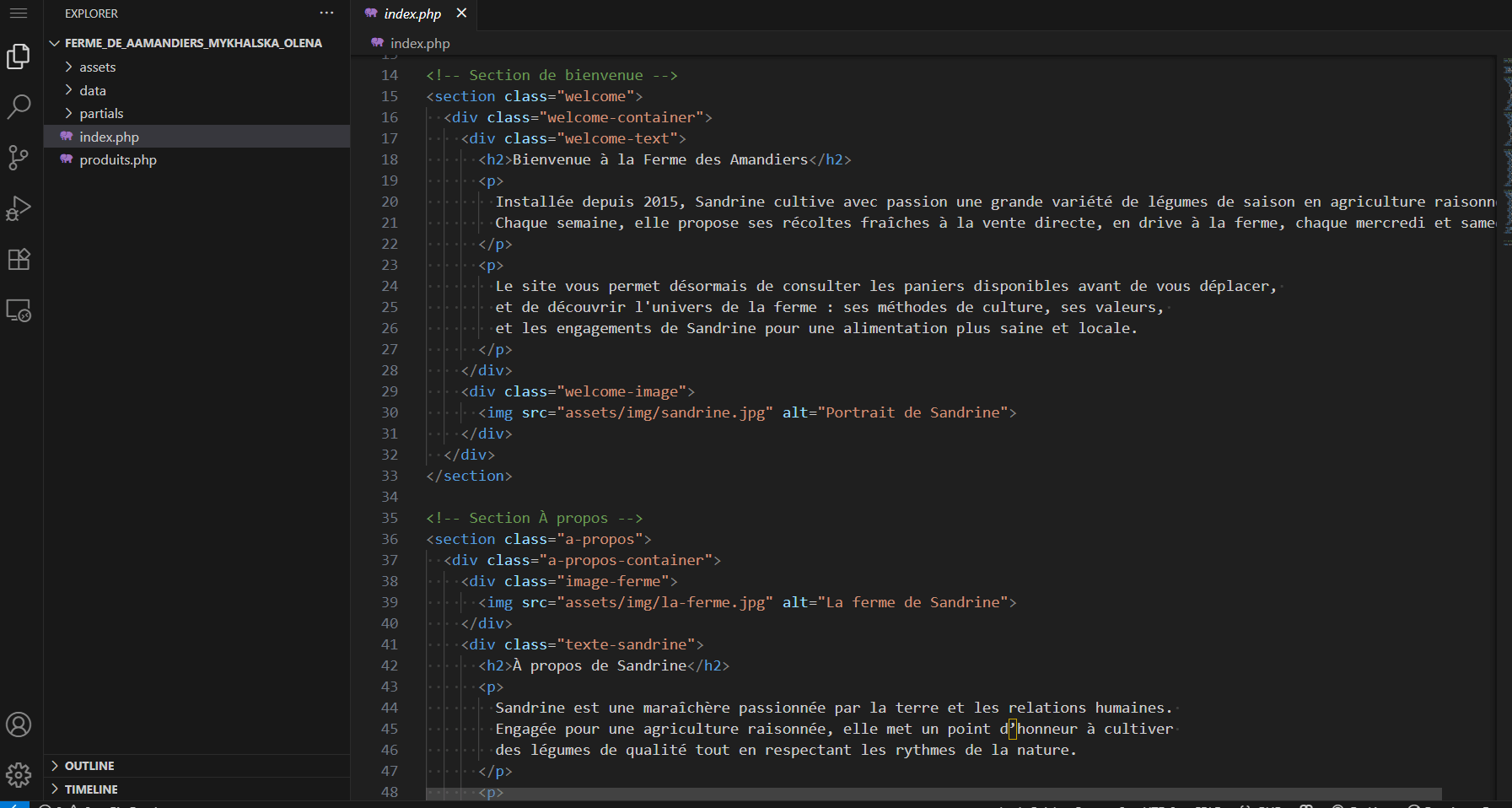 Code combiné HTML/PHP/CSS