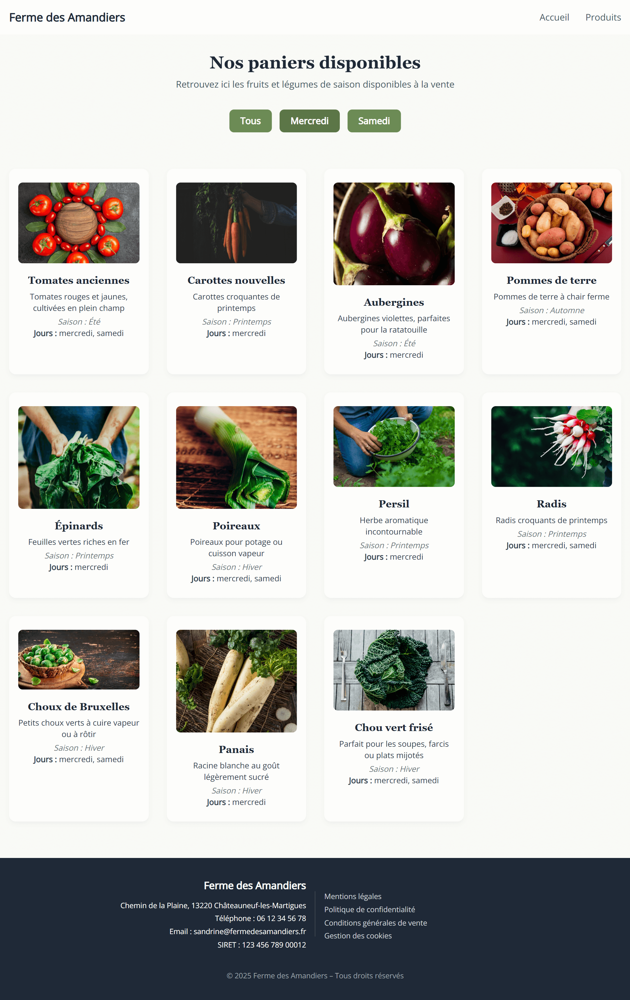 Produits – Vue 1
