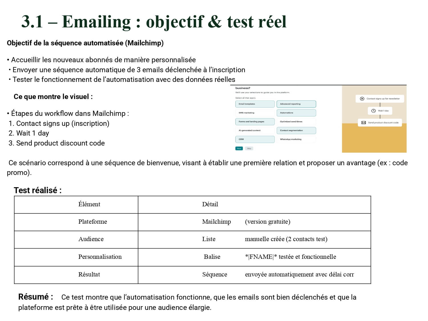 Emailing automation