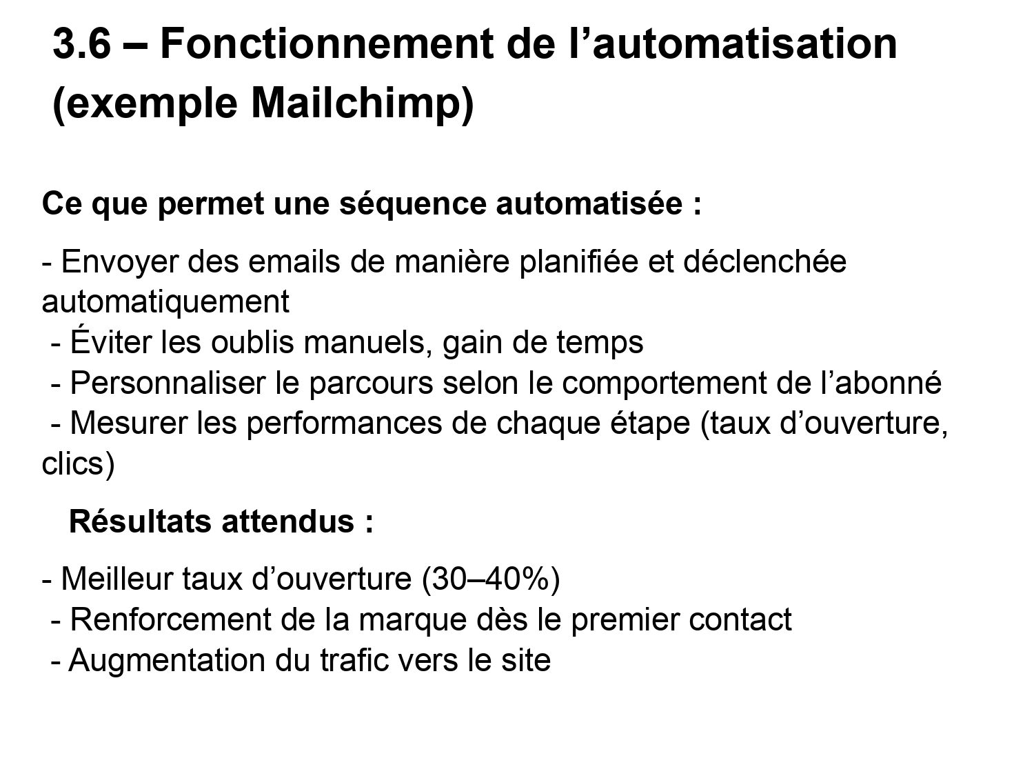 Emailing automation