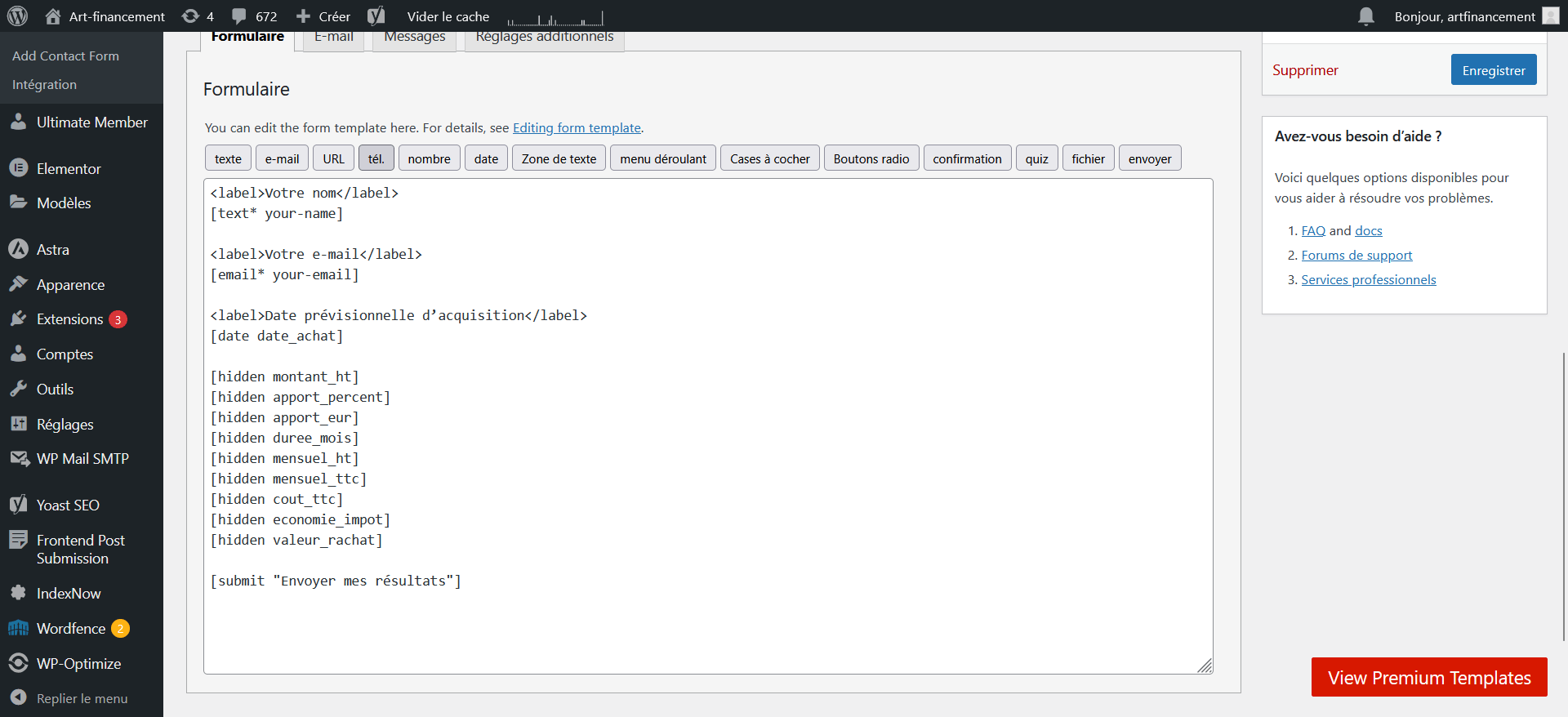 Email automatique envoyé après simulation
